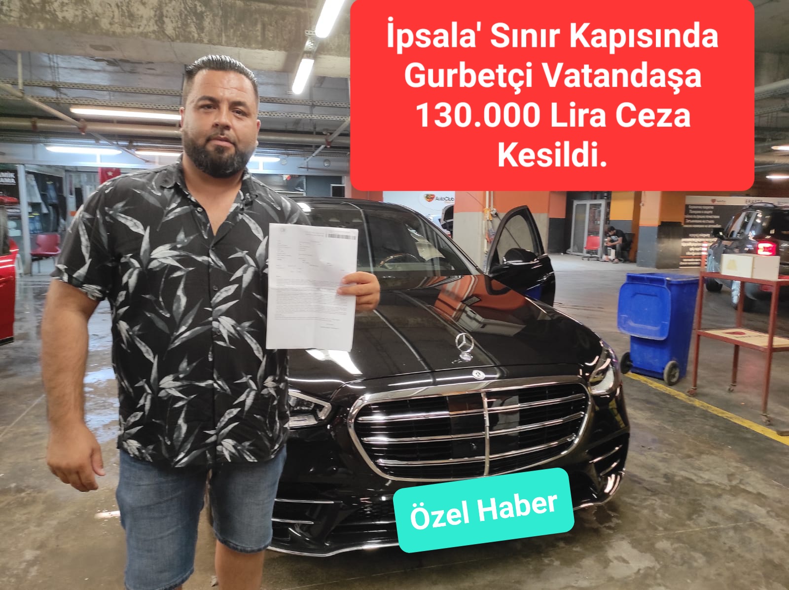 İpsala Sınır Kapıda’ da Gutbetçi Vatandaşa 130.000 Lira Ceza Kedildi.