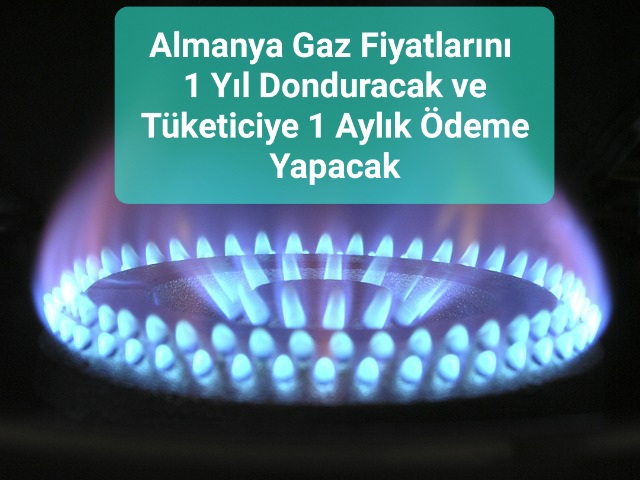 Almanya’ da Doğalgaz Fiyatı 1 Yıllığına Sabitleniyor ve 1 Aylık Ücret Devlet Tarafından Karşılanacak.