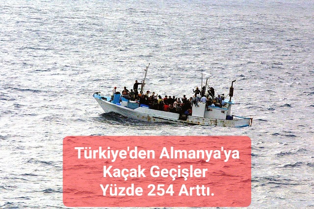 Türkiye’den Almanya’ya Kaçak Geçişler  Yüzde 254 Arttı.