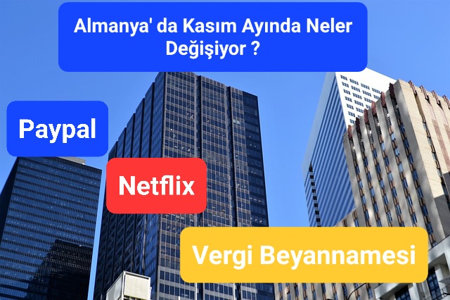 Almanya’ da Kasım Ayında Neler Değişiyor ?