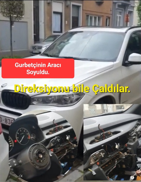 Gurbetçi Vatandaşın Aracı Soyuldu.