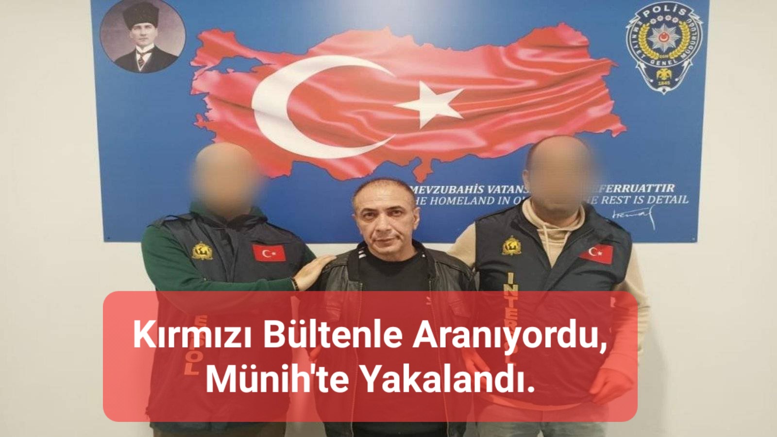 Kırmızı bültenle aranan cinayet zanlısı Serkan Akbaba, Almanya’da yakalanarak Türkiye’ye getirildi.