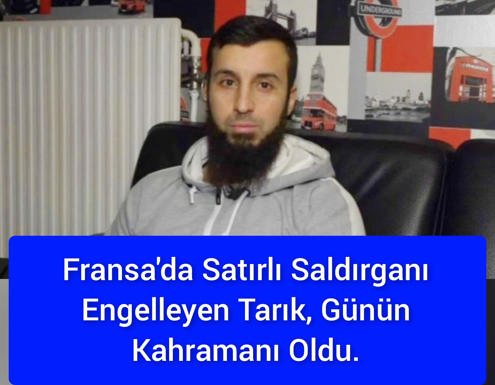 Fransa’da Satırlı Saldırganı Canı Pahasına Engelleyen Tarık, Günün Kahramanı Oldu.