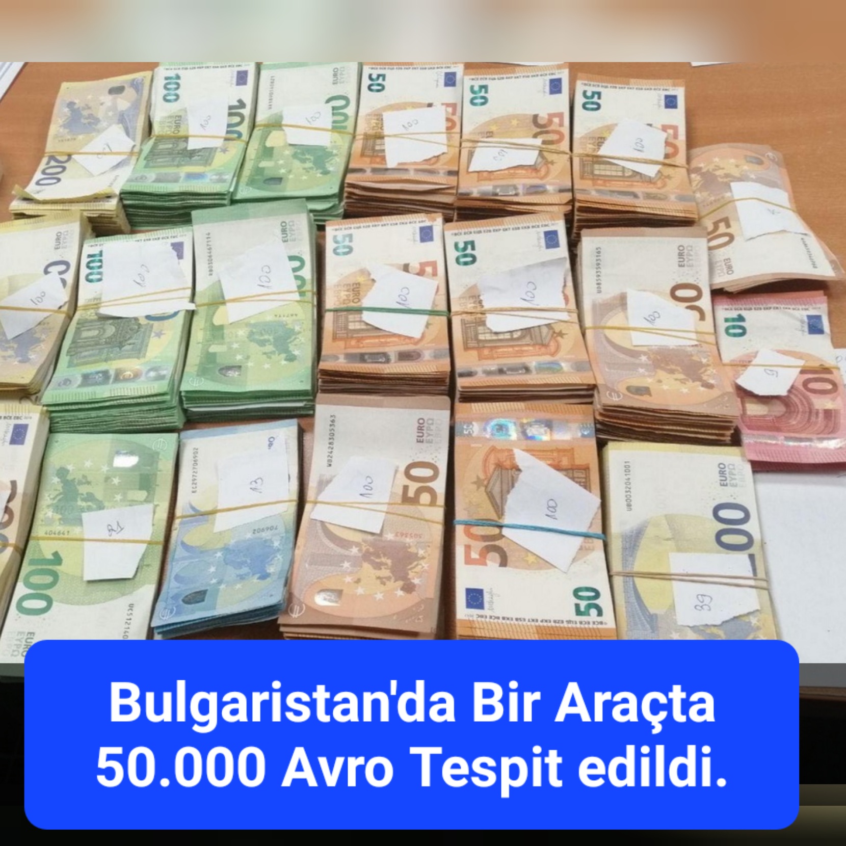 Bulgaristan’da Bir Açtan 50.000 Avro Tespit Edildi.