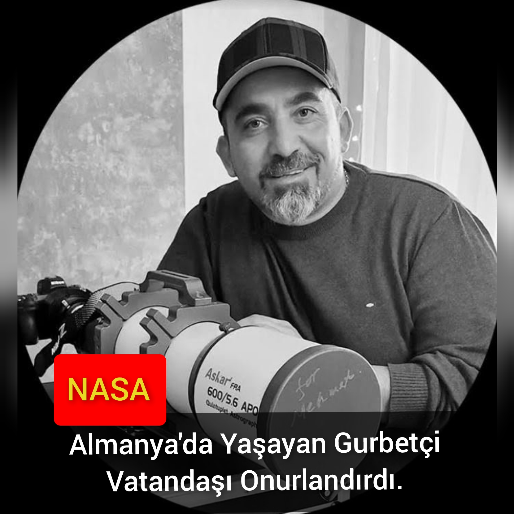 NASA, Almanya’da Yaşayan Gurbetçi Vatandaşı Onurlandırdı.