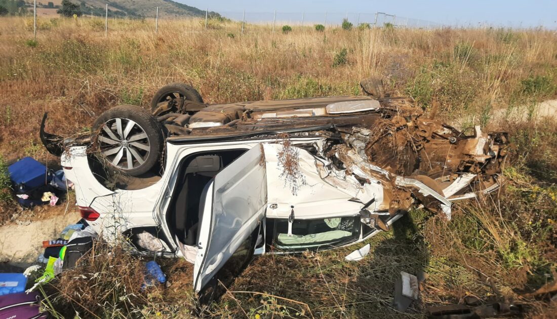 Gurbetçi Aile Trafik Kazası Yaptı: 5 Yaralı