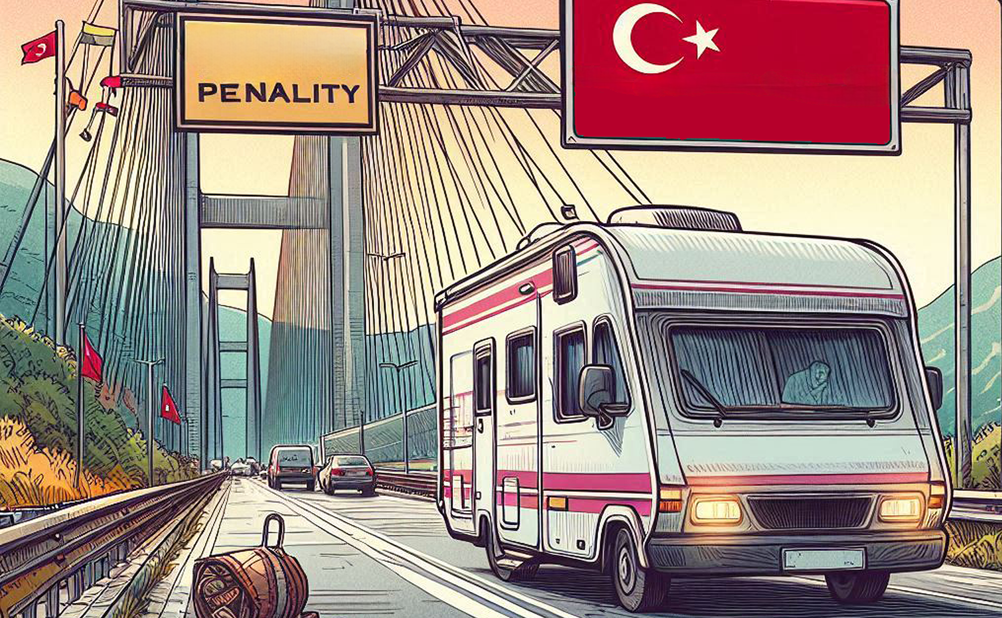 Karavanla Türkiye’ye gitti, dönüşte 70 bin euro ceza yedi