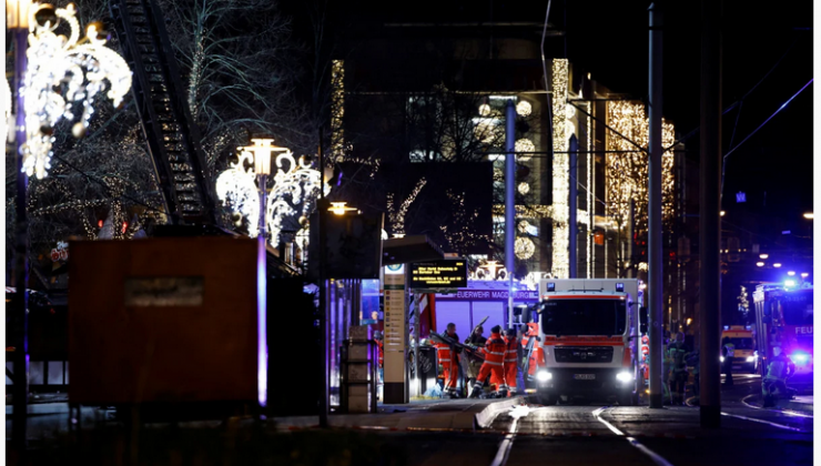 Almanya’da Magdeburg’ta kalabalığın arasına otomobil daldı: 2 ölü