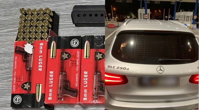 Sırbistan Sınır Kapısı’nda Bir Araç İçerisinde, Tabanca Mermileri Yakalandı.