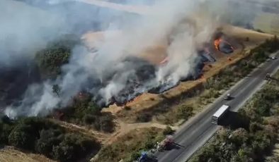 Hamzabeyli Sınır Kapısı Yolu Trafiğe Kapatıldı.