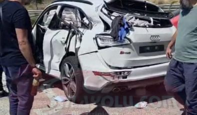 Bulgaristan’da Bir Tır Benzinliğe Daldı: Gurbetçi Ailenin Arabası Pert Oldu.