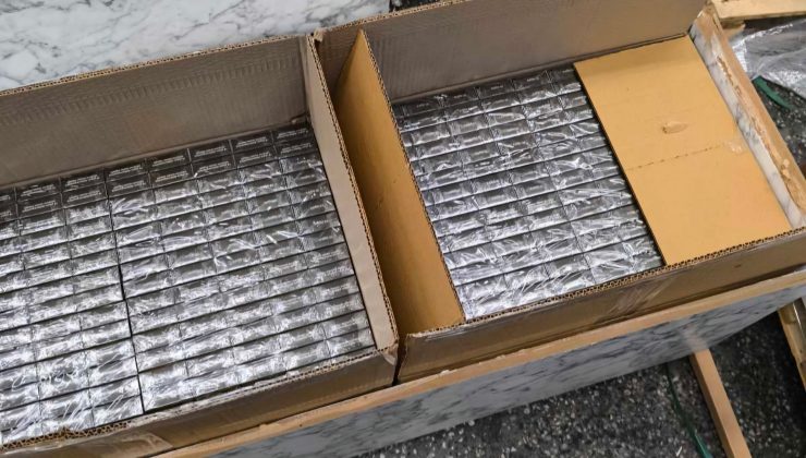 Türkiye’den Gelen Araçta 380.000 Avroluk Sigara Yakalandı.