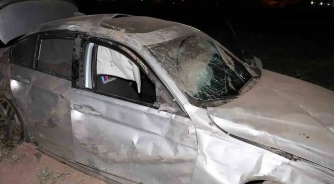 Aksaray’da Otomobil Şarampole Uçtu: Gurbetçi Vatandaş  Ağır Yaralı.