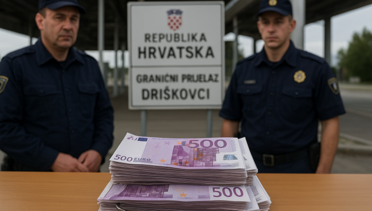 Hırvatistan Sınır Kapısı’nda Bir Araç İçerisinde 702.000 Avro Nakit Para Ele Geçirildi.