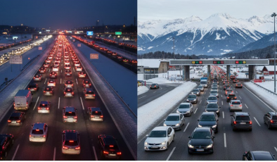Almanya’da Noel Trafiği Başladı: Yollar Sabır İstiyor.! İşte Tıkanacak Yollar ve Kritik Saatler