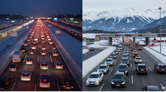 Almanya’da Noel Trafiği Başladı: Yollar Sabır İstiyor.! İşte Tıkanacak Yollar ve Kritik Saatler