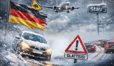Almanya Yeni Yıla Sert Kışla Girdi: Fırtına, Kar ve Buz Hayatı Felç Etti