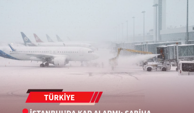 İSTANBUL’DA KAR ALARMI: SABİHA GÖKÇEN’DE UÇUŞLARIN % 15’İ İPTAL!