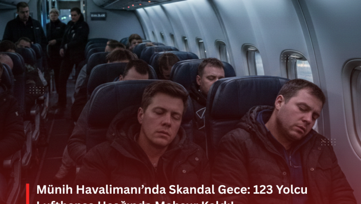 Münih Havalimanı’nda Skandal Gece: 123 Yolcu Lufthansa Uçağında Mahsur Kaldı!