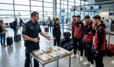 Havalimanında Şok: Pforzheimlı Futbolcuların ‘Paket Paket’ Parasına El Konuldu! Hedef Türkiye’ydi…