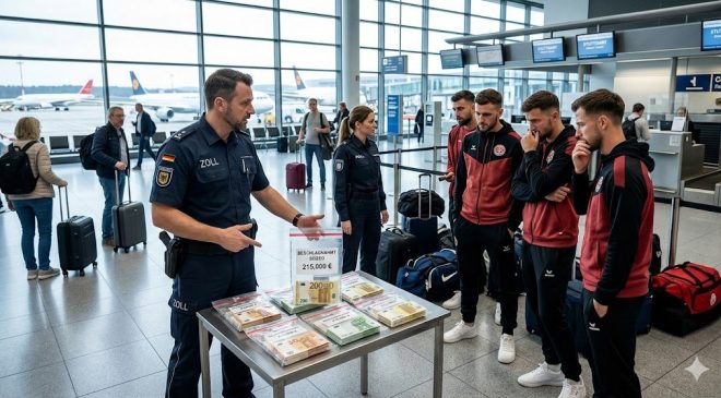 Havalimanında Şok: Pforzheimlı Futbolcuların ‘Paket Paket’ Parasına El Konuldu! Hedef Türkiye’ydi…