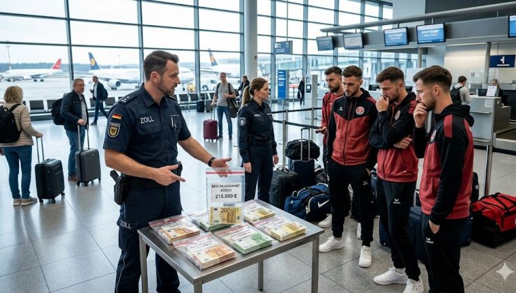 Havalimanında Şok: Pforzheimlı Futbolcuların ‘Paket Paket’ Parasına El Konuldu! Hedef Türkiye’ydi…