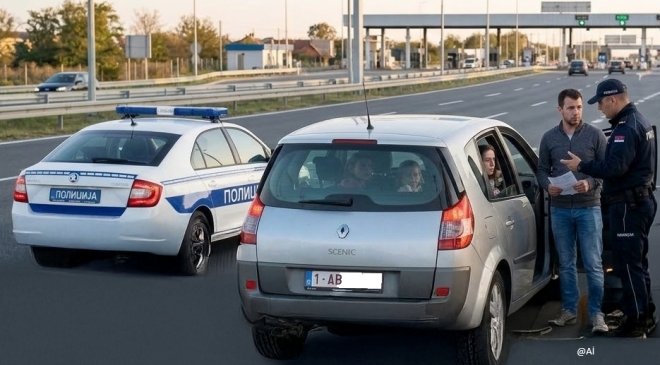 SIRBİSTAN’DA “AKILLI RADAR’A”YAKALANDI: GURBETÇİ SÜRÜCÜYE REKOR CEZA VE SINIR DIŞI!
