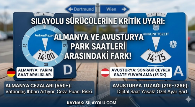Almanya ve Avusturya Arasındaki “Park Saati” Tuzağına Düşmeyin!