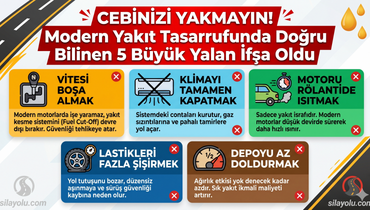 Cebinizi Yakmayın! Yakıt Tasarrufunda Doğru Bilinen 5 Büyük Yalan İfşa Oldu