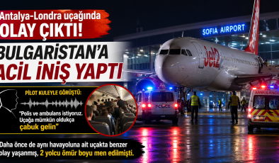 Antalya-Londra Seferi Yapan Uçak Sofya’ya Acil İniş Yaptı.