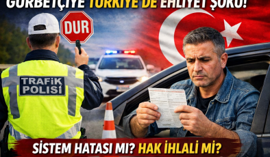 Gurbetçiye Türkiye’de Türk Ehliyeti Şoku: Yabancı Ehliyeti Olmasına Rağmen 7 Bin 438 Lira Ceza Kesildi.
