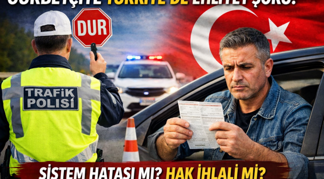 Gurbetçiye Türkiye’de Türk Ehliyeti Şoku: Yabancı Ehliyeti Olmasına Rağmen 7 Bin 438 Lira Ceza Kesildi.