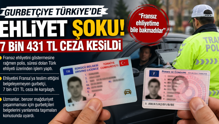 Türkiye’de Bir Ehliyet Sorunu Daha Yaşandı: Gurbetçi Vatandaşa 7 Bin Lirayı Aşan Ceza Kesildi.