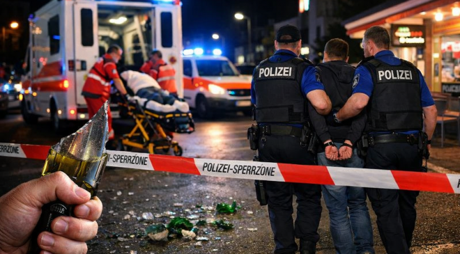 Gurbetçi Vatandaşlar Arasında Çıkan Kavga Kanlı Bitti. 3 Yaralı