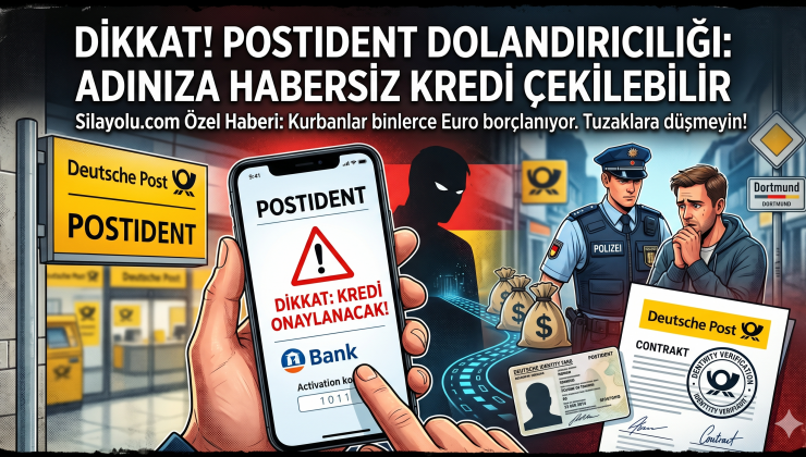 Almanya’da Dolandırıcılıkta Yeni Kabus: POSTIDENT Üzerinden Adınıza Kredi Çekilebilir!