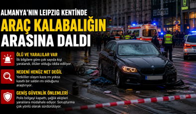 Almanya’da Bir Araç Kalabalığın Arasına Daldı. Ölü ve Yaralılar Var.