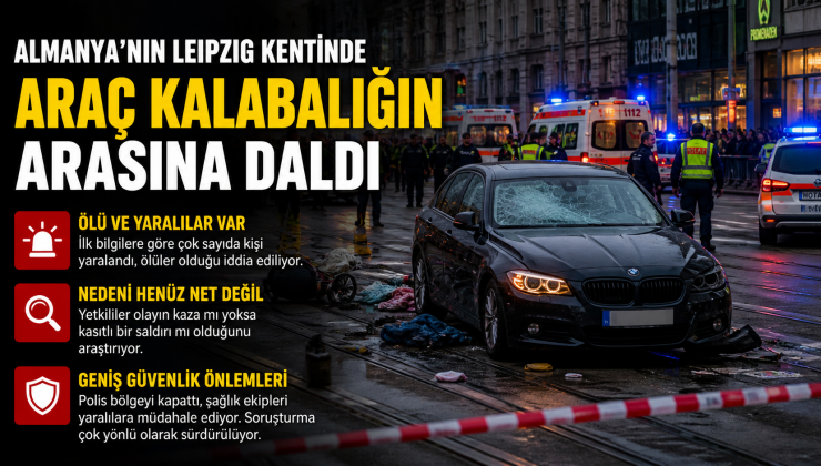 Almanya’da Bir Araç Kalabalığın Arasına Daldı. Ölü ve Yaralılar Var.