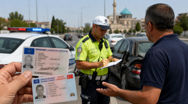 Konya’da Gurbetçi Vatandaşa Türk Ehliyet Şoku: Alman Ehliyeti De Geçerli Sayılmadı.