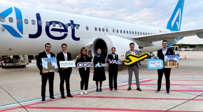 AJet, Köln/Bonn’dan Sivas’a direkt uçuşlara başladı