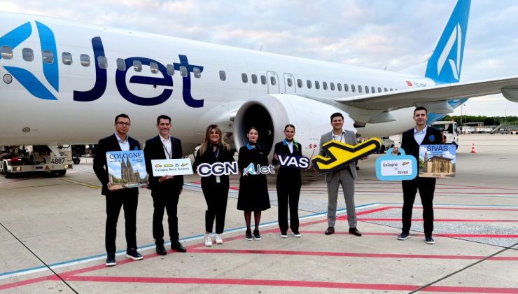 AJet, Köln/Bonn’dan Sivas’a direkt uçuşlara başladı