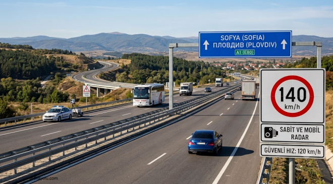 KAPIKULE – SOFYA HATTI İÇİN KRİTİK HIZ NOKTALARI: İşte Etap Etap Güvenli Hız ve Radar Noktaları!