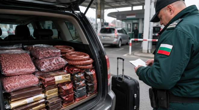 Bulgaristan Sınırında Gurbetçiye 1.200 Euro Ceza: Gıda Ürünlerine El Konuldu