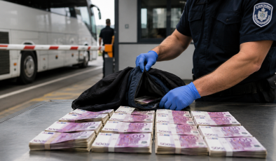 Türkiye’den Gelen Araçta 150 Bin Avro Döviz Ele Geçirildi.