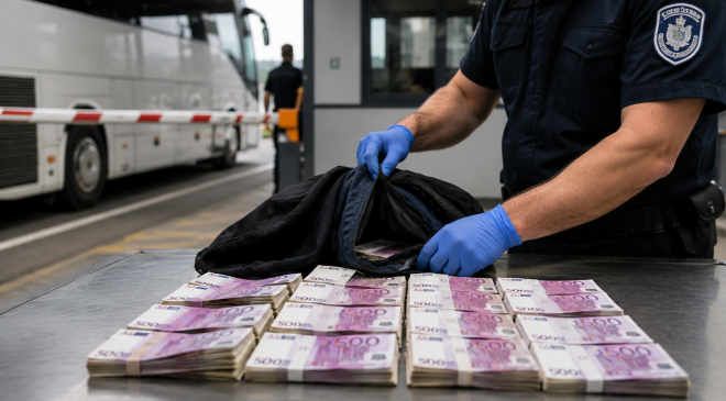 Türkiye’den Gelen Araçta 150 Bin Avro Döviz Ele Geçirildi.