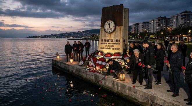 17 Ağustos Felaketinin 27. Yıldönümünde Duygu Dolu Anlar Yaşandı: Unutmadık, Unutturmayacağız !
