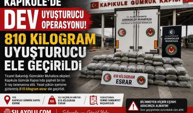 KAPIKULE’DE DEV UYUŞTURUCU OPERASYONU: 810 KİLOGRAM UYUŞTURUCU ELE GEÇİRİLDİ