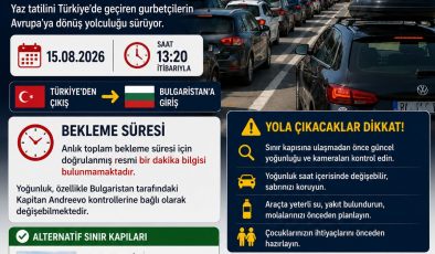 KAPIKULE’DE ÇIKIŞ YOĞUNLUĞU DEVAM EDİYOR