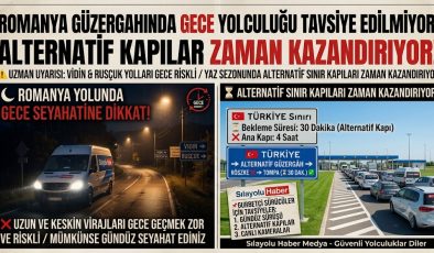 ROMANYA GÜZERGAHINDA GECE YOLCULUĞU TAVSİYE EDİLMİYOR: ALTERNATİF KAPILAR ZAMAN KAZANDIRIYOR!