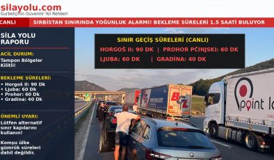 BU HAFTA SONU YOLA ÇIKANLAR BU SINIR KAPILARI SABIR GEREKTİRİYOR!