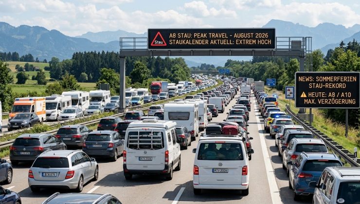 Avrupa Otoyollarında “Kırmızı Alarm”: 2 – 31 Ağustos Trafik Yoğunluk Haritası